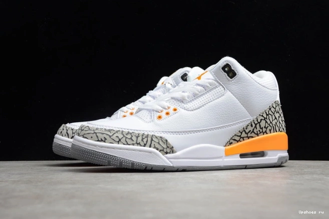 (W) Laser Jordan Orange 3 Air Retro CK9246-108 0727